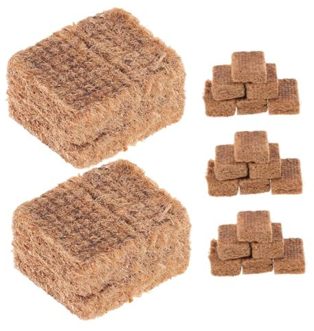 BESPORTBLE 20pcs Fire Starter Bricks for Grills and Fireplaces Safe and Friendly Ignition Burn for Outdoor Charcoal Bbq Grill