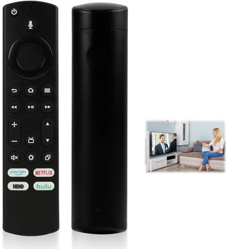 Official Fire TV 3rd Generation Voice Remote with Alexa Control – Dedicated Prime Video, Netflix, HBO Max, and Hulu Buttons – Power and Volume Controls – Bluetooth Pairing for Fire TV Stick 3rd Gen