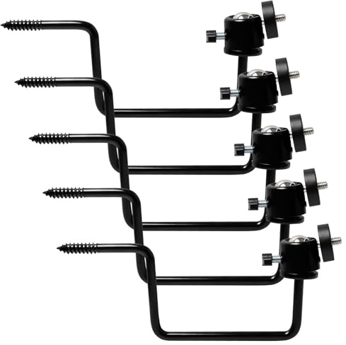 Sxutop 5 Piezas Soporte para Cámara de Caza Soporte Árbol Cámara con Cabezal de Bola de Metal Ajustable 360° Roscado Universal de 1/4'' Soporte para Camara Salvaje Caza Paneles Solares