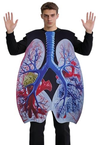Genérico Disfraz de Órgano para Niños | Disfraz de y Cosplay de Pulmón,Vestuario de Ayuda Visual para Enseñanza Médica - para Actuaciones de Halloween, Demostraciones Científicas, Role Play y s de