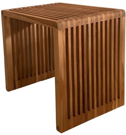 AXI Liane Beistelltisch aus Teak Holz | Kleiner Tisch für Garten, Balkon, Terrasse aus Teakholz | Couchtisch/Gartentisch 40 x 35 x 40 cm
