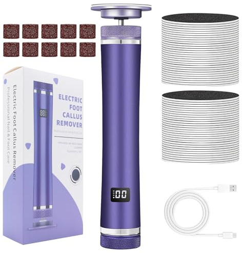 Quitacallos Eléctrico En Pies Recargable Portátil Raspador Amoladora Para | Amoladora De Pies Portátil para piel muerta durezas en casa viaje cuidado spa mujeres hombres atletas ancianos