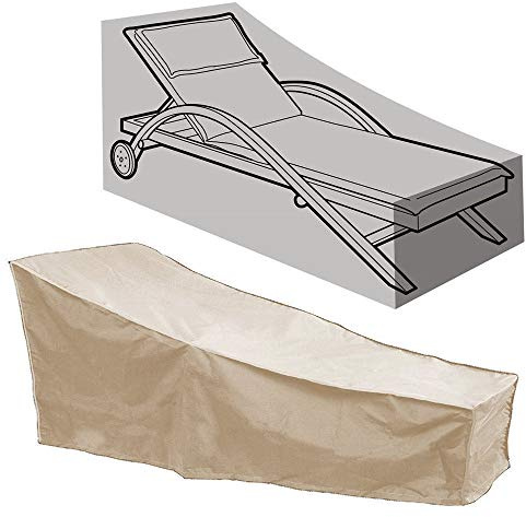 HONCENMAX Housse Chaise Longue - Couverture Bain de Soleil - Housse de Protection Imperméable Chaise Longue de Jardin Couverture de Meubles （82''L x 30''W x 31''H）