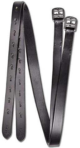 Swiss Horse Steigbügelriemen 125 cm Leder - schwarz