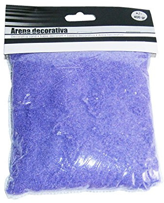 DEKOSAND 400g fein Orange Lila Grün Blau Deko-Sand Streusand Farbsand Streudeko 4-Farben 51 (Lila)