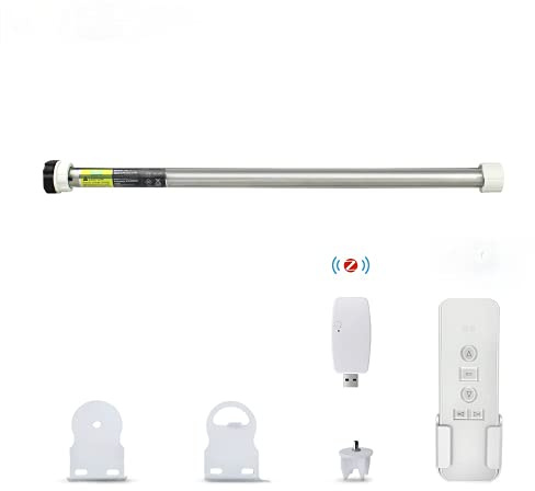 zemismart Tuya Zigbee uppladdningsbar blind motor, rullgardinmotor, smart rörmotor, röststyrning, Tuya Zigbee gateway krävs (motor, 25 mm)
