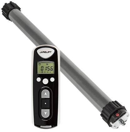 jarolift 4 x Elektronischer Funk-Rollladenmotor Rohrmotor TDEF 10/13 inkl. Funkhandsender Timer 4-Kanal TDRCT 04 mit integrierter Zeitschaltuhr