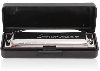 G Key Harmonica,10 Hole 20 Tone Mouth Organ Portable Harmonica Musical Instrument for Professional Player Beginner Adults Kids Students Gift