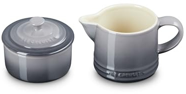 Le Creuset Stoneware Signature, Oyster Cream & Sugar Set, Cream: 300 ml, Sugar: 8oz