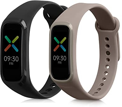 kwmobile Bracelet compatible avec Oppo Band Sport bracelet - 2x bracelet de rechange en silicone pour fitness tracker