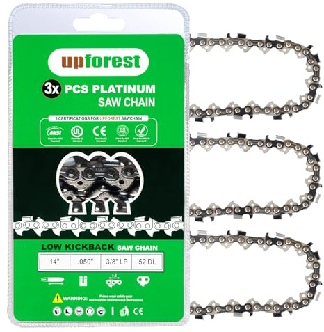 14 Inch Husqvarna Chainsaw Chain Fits Husqvarna 120 (MII), 130, 135 (MII), 240, T435 and T540XP (3 Chains)(91YNS52X3)