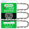 14 Inch Husqvarna Chainsaw Chain Fits Husqvarna 120 (MII), 130, 135 (MII), 240, T435 and T540XP (3 Chains)(91YNS52X3)