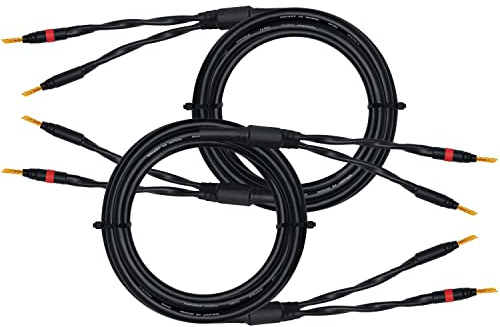 WORLDS BEST CABLES 3.5 Meter - Canare 4S11 – Audiophile Grade - HiFi Star-Quad Speaker Cable Pair with Eminence Gold Banana Connectors