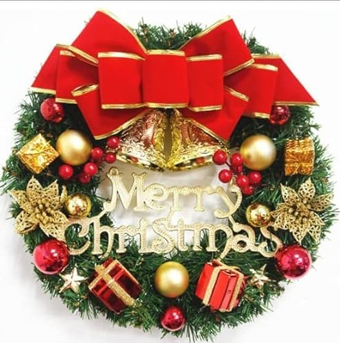2023 Adventskranz Weihnachtsdeko Türbehang Fensterschmuck Neujahrsgeschenk Weihnachtsdeko Frohes Neues Jahr-D 30x30cm
