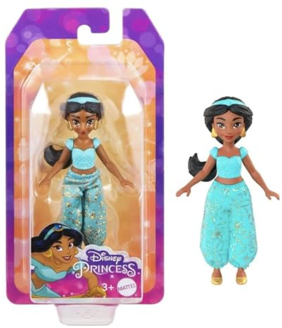 Mattel Disney Princesses - MTHLW79 - Poupée articulée 9 cm - Personnage Jasmine