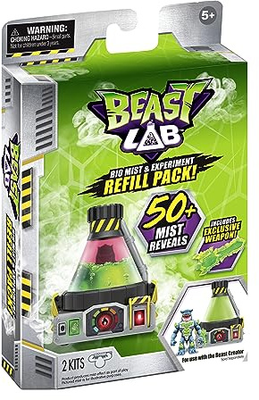 Beast Lab: Nachfüllpackung mit Labor-Nebel für 50 weitere Nebel-Enthüllungen deines Monsters, Experiment-Zutaten und exklusiver Monster-Waffe
