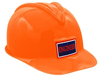 Nicky Bigs Costume Accessory Orange Construction Hard Hat One Size