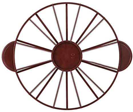 Cake Portion Marker, 10 or 12 Slices, Round Cake Slice & Pie Slice Marker Set, Baking Tool for Baking, Mousse Cake, Pastry, Cheese Cake, at Home, Office, Birthday Party(Red)