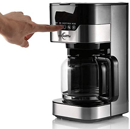 HWSY Cafetera de Goteo programable Inteligente con Olla de Vidrio Cafetera eléctrica de Acero Inoxidable antigoteo de 1,5 l Interesting