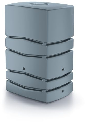 Fortena Regenwassertonne Regentank Regenbehälter Regentonne Wassertank 350L und 450L (Grau, 450L)