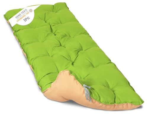 Homecall Dekokissen Bankauflage Sitzbankauflage Sitzkissen mit Rückenlehne (1St), Nordisches Design, fur Gartenbank, 140 x 50 x12cm