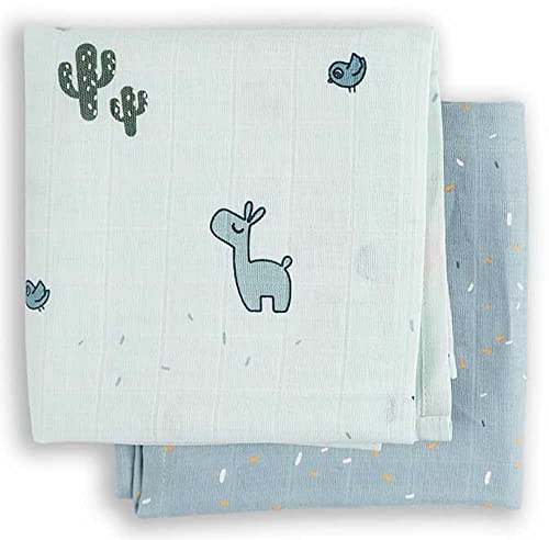 Done by Deer Schnuffeltücher, Mulltücher, 2er Set, Lalee, wrap, grün