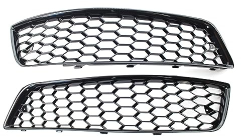 2xA3 Auto-Nebelscheinwerferabdeckung Waben-Nebelscheinwerfergrill ， for Audi ， for A3 8P 2009 2010 2011 2012 2013 A3 Nebelscheinwerfergrill Frontgrills