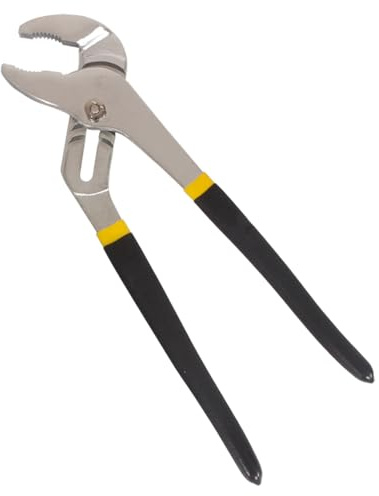 Pince de pompe à eau, 250 mm, clé de plomberie réglable, pince à mâchoire à rainure et languette pour saisir les tuyaux et raccords, écrous, manchons (capacité de mâchoire de 50 mm de large)