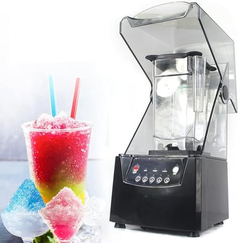 YLANMEI Blender Électrique Smoothie Maker, 17000RPM Commercial Stand Mixer 2L Blenders avec 5 Préréglages et Capot Insonorisé, pour Cuisine Robot Culinaire pour Cuisine Lait Thé Café Dessert Loisirs