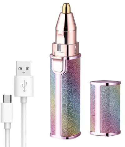 Multifunktionales elektrisches Augenbrauen- und Gesichtshaar-Rasiergerät, stabil, über USB wiederaufladbar, Augenbrauen-Genauigkeitstrimmer