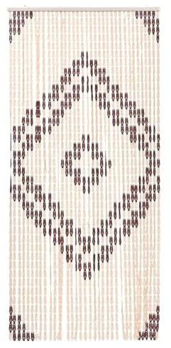 emmevi Tenda Piastrine Pvc Etnica Finestra Porta Entrata Interno Esterno Zanzariera Antimosche 140x230 (B)