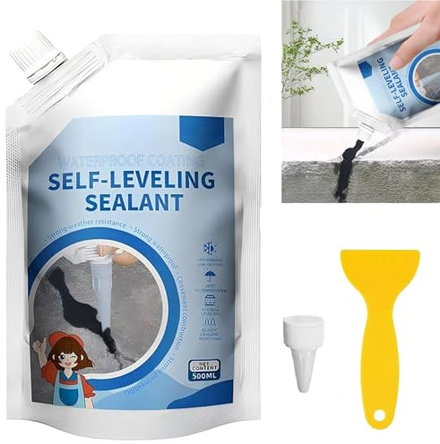 Adesivo per calafataggio del calcestruzzo, adesivo per riparazione di crepe del calcestruzzo ad alta resistenza, adesivo per stuccatura a rapida essiccazione (Black)