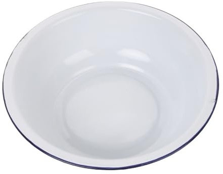Alipis Grande Ciotola Smaltata in Stile Vintage, Multifunzionale e Facile da Pulire, per Cucina e Uso Domestico Capacità Ampia e Design Retrò Classico