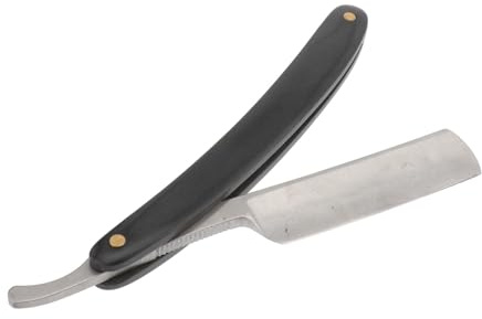 LIFKOME Vintage Manuelles Rasiermesser für Bart Gesichtshaare Dünne Klinge Sicherer Nassrasierer Handgefertigtes Barber tool für Präzises Rasieren und Gepflegte Bartpflege