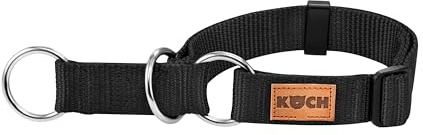 KOCH Zugstopp-Halsband Comfort, Made in Germany, stufenlos verstellbar, für kleine mittlere & große Hunde, Anti Zug, schwarz/S/M - 20mm | 25-40cm