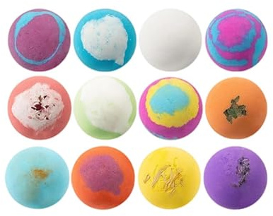TYUKXJH Badekugel für Mädchen – 12 Stück, niedliche Tiere, bunt, Spiel mit Überraschungsspielzeug im Inneren – Badekugel für Kinder – für Badewanne, Garten, Pool, Haus, Familienmomente