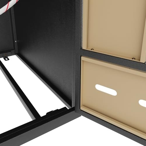 Gecheer Contenedor de Basura Exterior de 2 Compartimentos con Diseño Moderno y Sistema de Clasificación - 120 a 240L