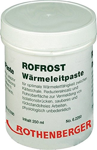ROTHENBERGER 62291 Wärmeleitpaste für ROFROST Turbo Heizung und Wasserleitungen Einfriergerät, 150ml Volumen