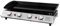 Huge 4 Burner Gas Plancha with Black Enamelled Griddle, Stainless Steel, 80cm x 36cm cooking area