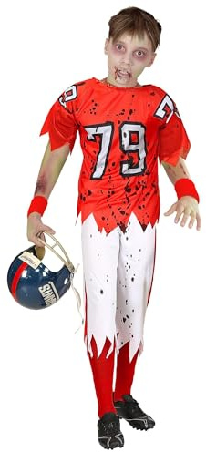 ZOMBIE AMERICAN FOOTBALL Player (nivåerad t-shirt, byxor) – (158 cm/11–13 år)