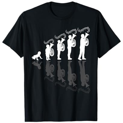 Evolution Tenorhornist Geschenk - Tenorhorn T-Shirt