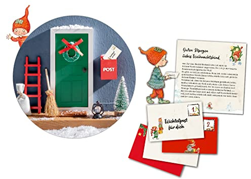 Mein Wichteltür-Adventskalender: Mit 24 Wichtelbriefen und Wichteltür-Set