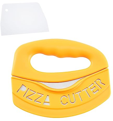 AWAVM Set de 2 Couteaux à Pizza en Acier Inoxydable, Couteau à Pizza Avec étui de Protection, Couteau à Pâte à Pizza, Outil à Pizza Polyvalent