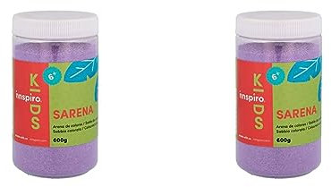 INNSPIRO Sable de couleur violet 600 gr., pour décoration et artisanat (Lot de 2)