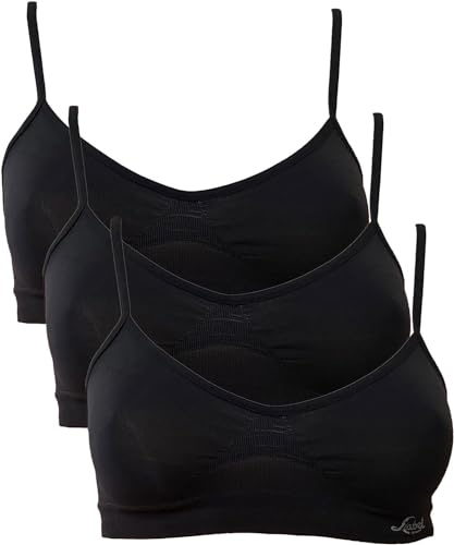 Liabel Brassiere Donna Seamless Confezione da 3 Pz - Reggiseno Sportivo in Microfibra Senza Cuciture e Senza Ferretto Made in Italy
