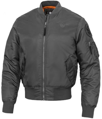 Pitbull Herr övergångsjacka herr bomberjacka MA-1 Verano Bomberjacka pilotjacka i Flyers Bomber stil M, grafit, M