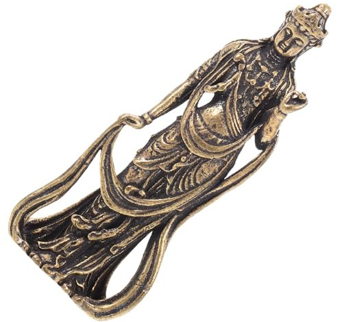 ABOOFAN Messingfiguren 3 Messing Buddha Kwan Statue Feng Tibetische Tara Dekoration Statue Schreibtisch Schmuckstücke Buddha Kuan Meditation Buddha Figur Buddha Göttin Figur