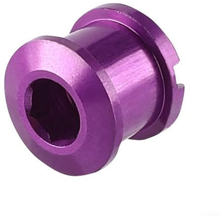 Chiodi filettati fini per guarnitura per bicicletta, bulloni in lega di alluminio per bici da strada e mountain bike (chiodo a disco singolo viola)