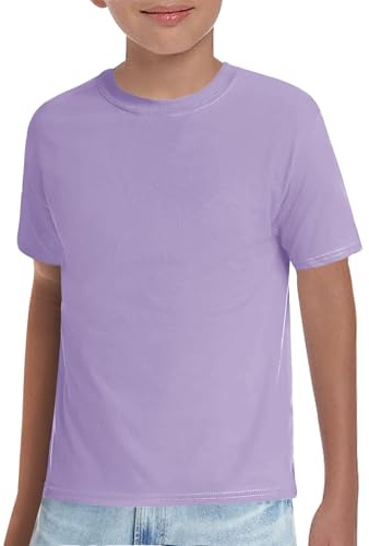 Haloumoning Ragazzi T-Shirt Bambini Manica Corta Collo Rotondo Tops Monocolore Estivo Basic Camicie Casual