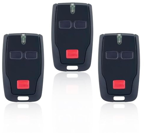 RNPKZ 3 pezzi Telecomando Universale Garage per BFT Mitto 2, 433 MHz Rolling Code per Cancelli BFT, 2 Canali, 2 Pulsanti, Adatto per Rolling BFT Mitto 2, Kleio, Ghibli, TRC 2, Kleio, Ghibli, TR